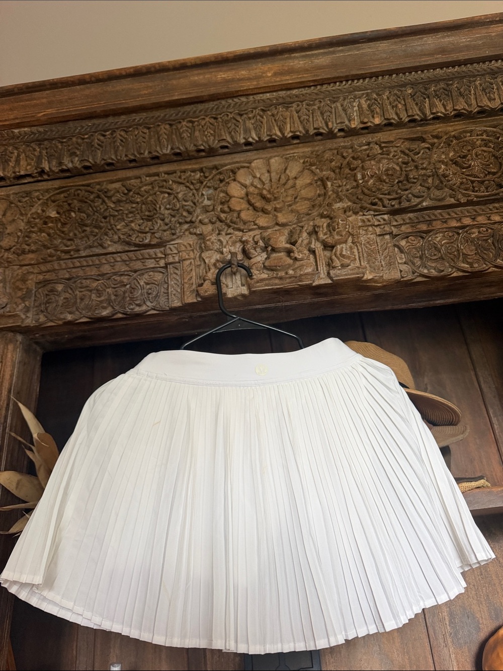 lululemon athletica White Pleated Circle Skirt